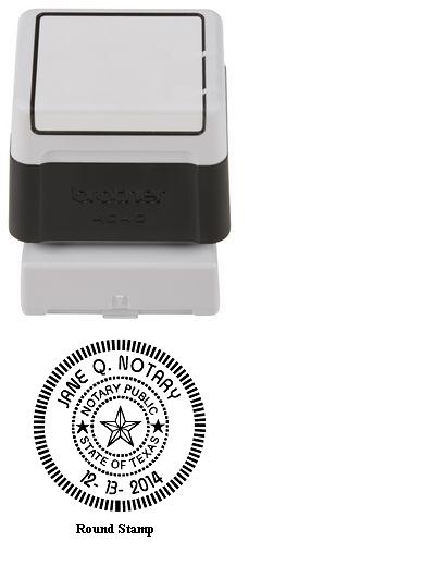 Round Pre-Ink Stamp - Brother 4040 - Click Image to Close